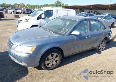 2009 Hyundai Sonata Gls из США, поврежденный, VIN 5NPET46CX9H552787